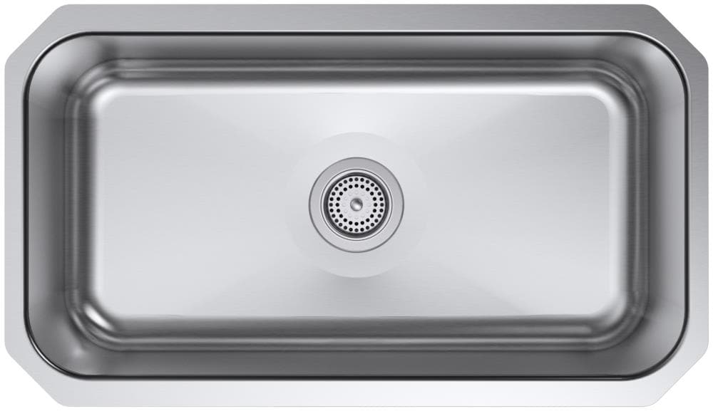 Kohler Undertone Preserve Single Bowl Stainless Steel Sink