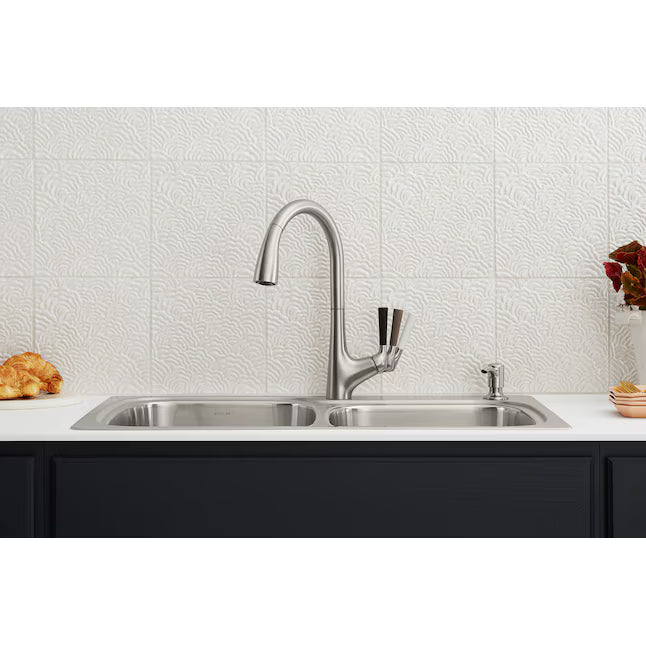 Kohler All-in-One 33" Top-/Undermount Double-Bowl Kitchen Sink