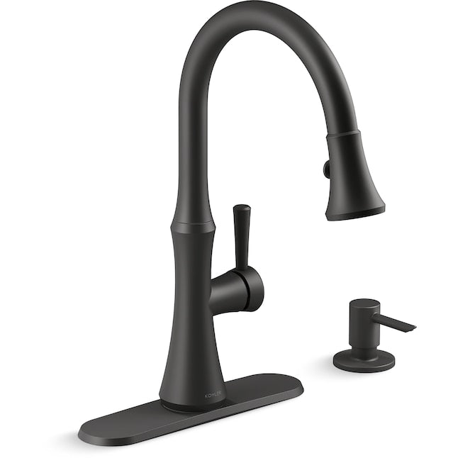 Kohler Kaori Pulldown Kitchen Faucet (Matte Black)
