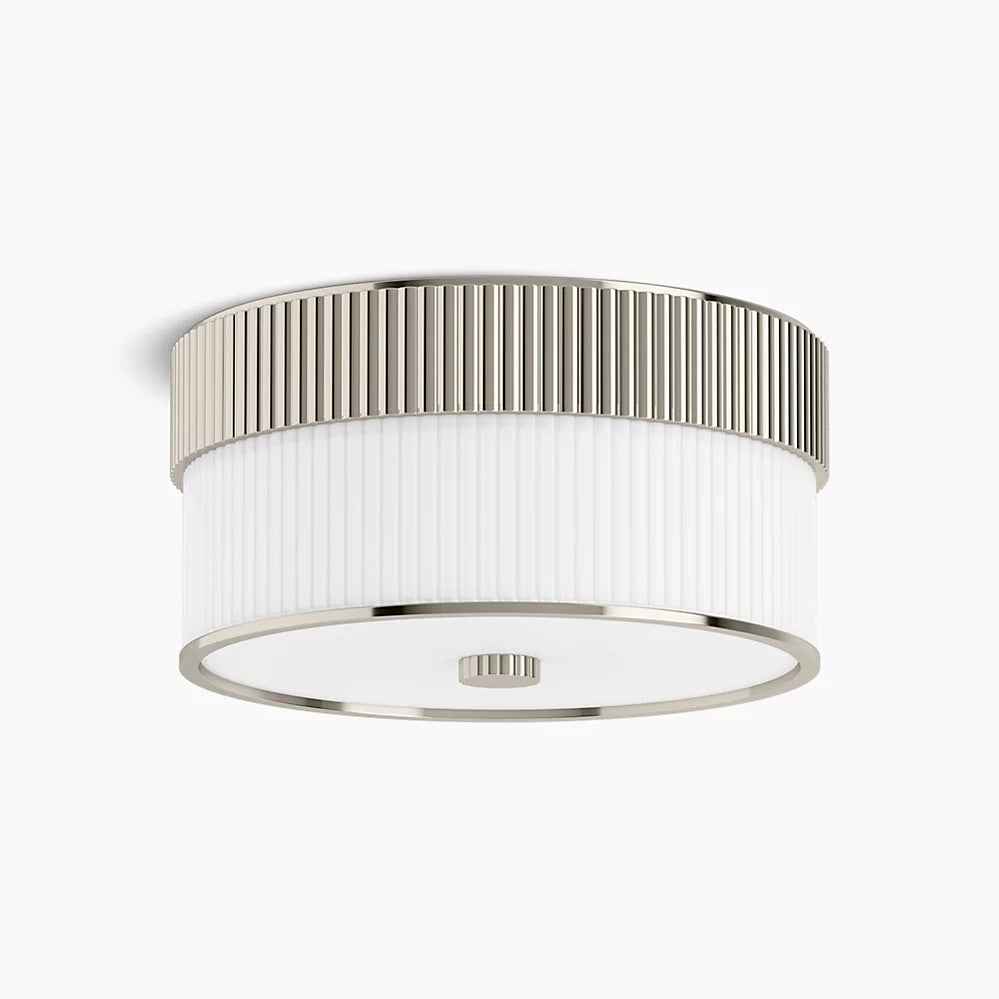 Kohler Tresdoux 3 Light Flush Mount (Polished Nickel)