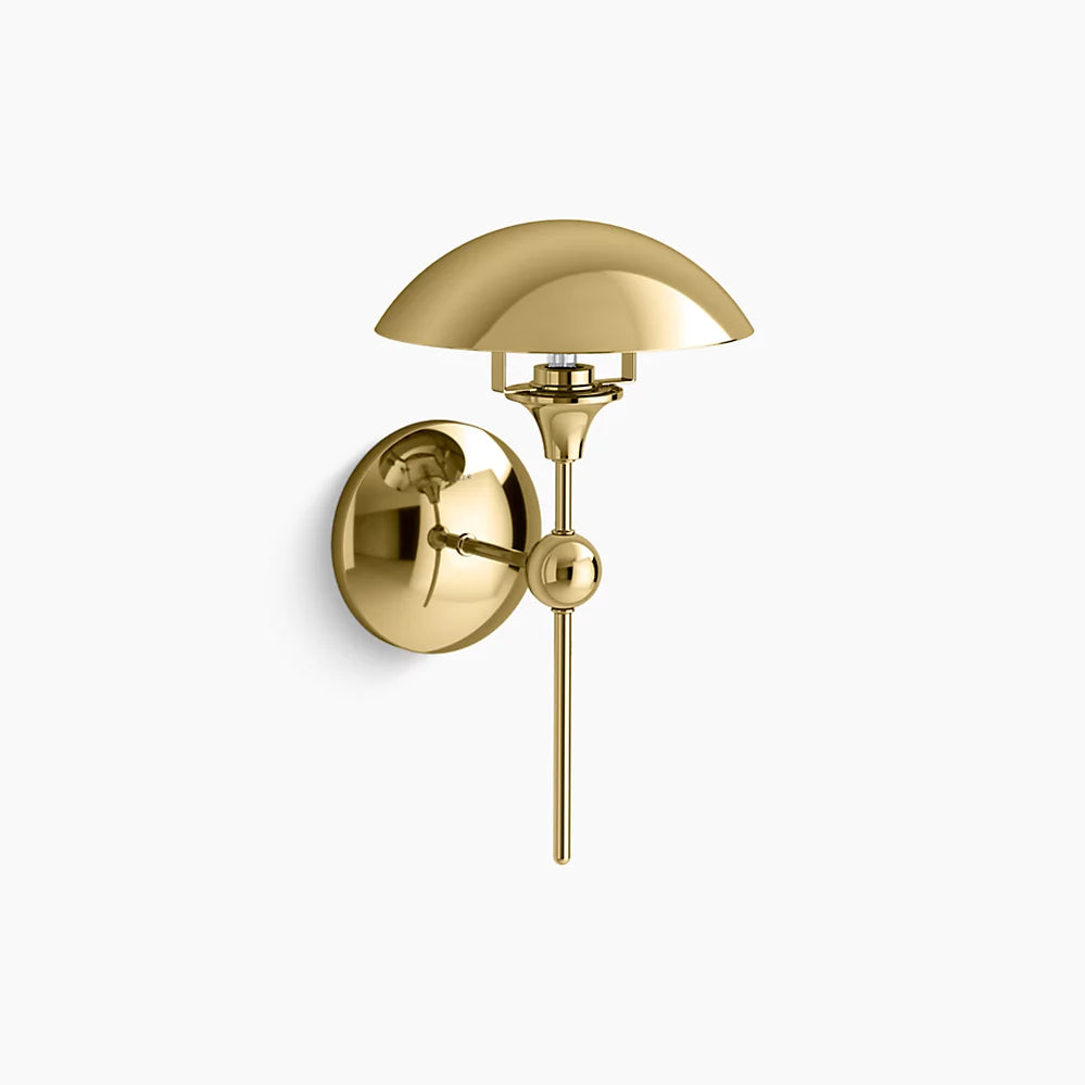 Vorleigh 1 Light Sconce (Two-Tone Polished)