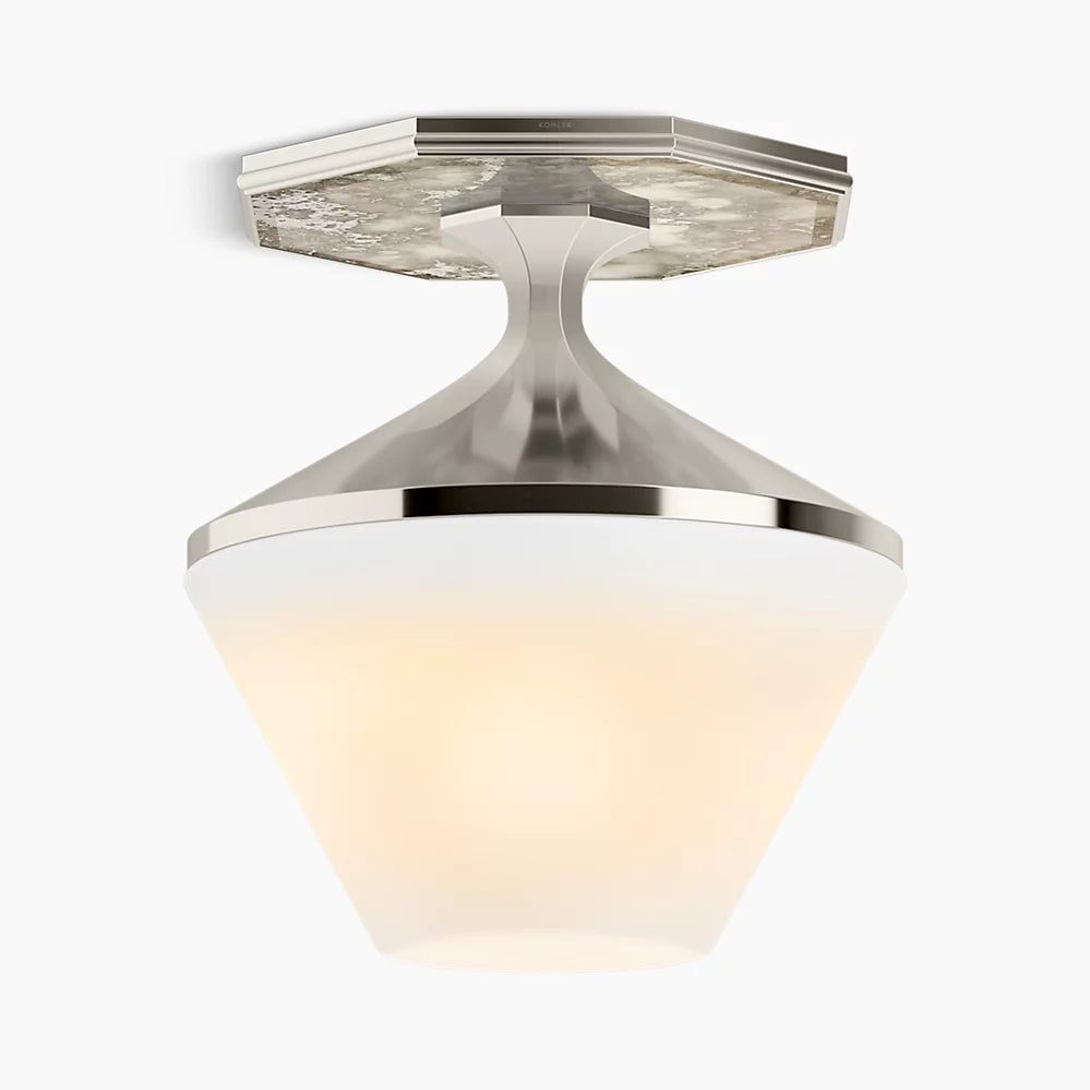 Celano 2 Light Flush Mount (Polished Nickel)