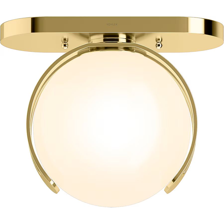 Kraga 1 Light Flush Mount (Brass)