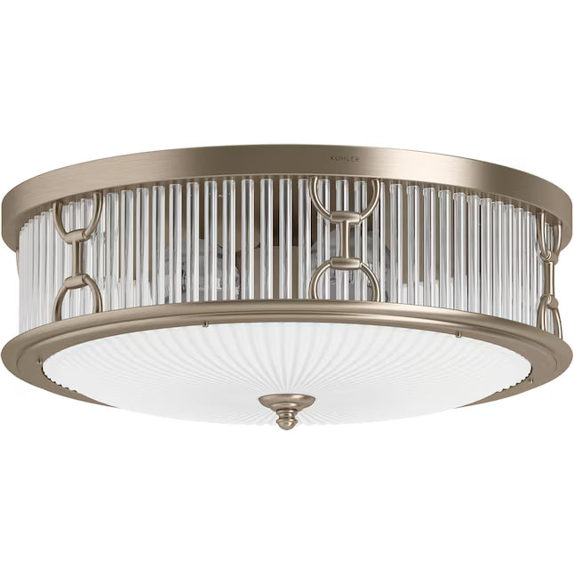Terret 3 Light Flush Mount (Brushed Bronze)