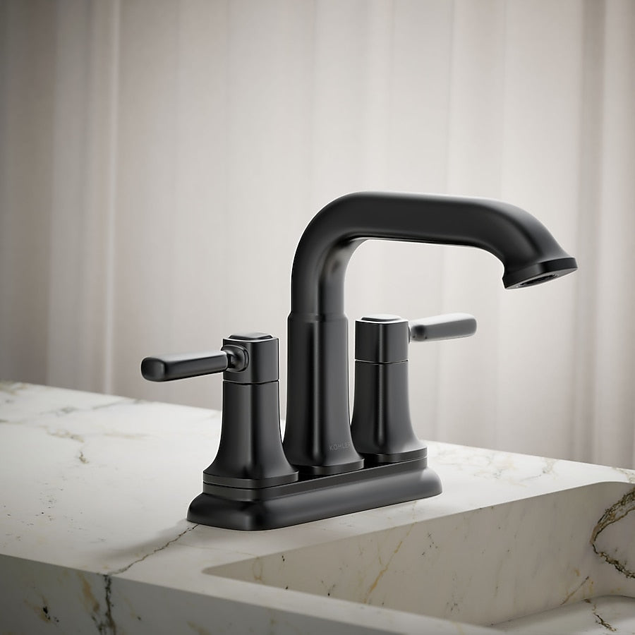 Kohler Ealing Centerset Lav Faucet (Matte Black)