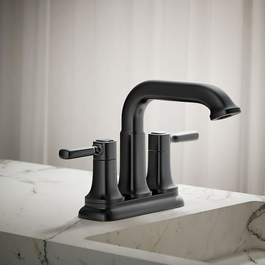 Kohler Ealing Centerset Lav Faucet (Matte Black)