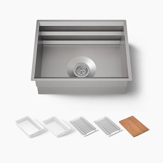 Kohler Prolific 23 Inch Workstation Kitchen Sink