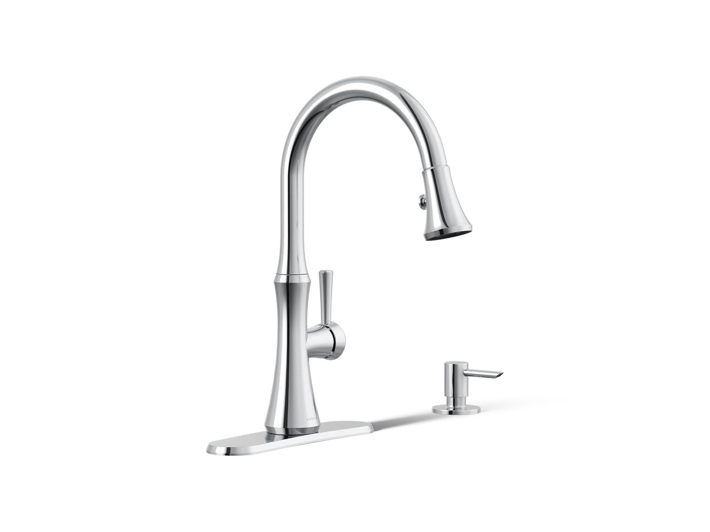 Kohler Kaori Pulldown Kitchen Faucet (Polished Chrome)