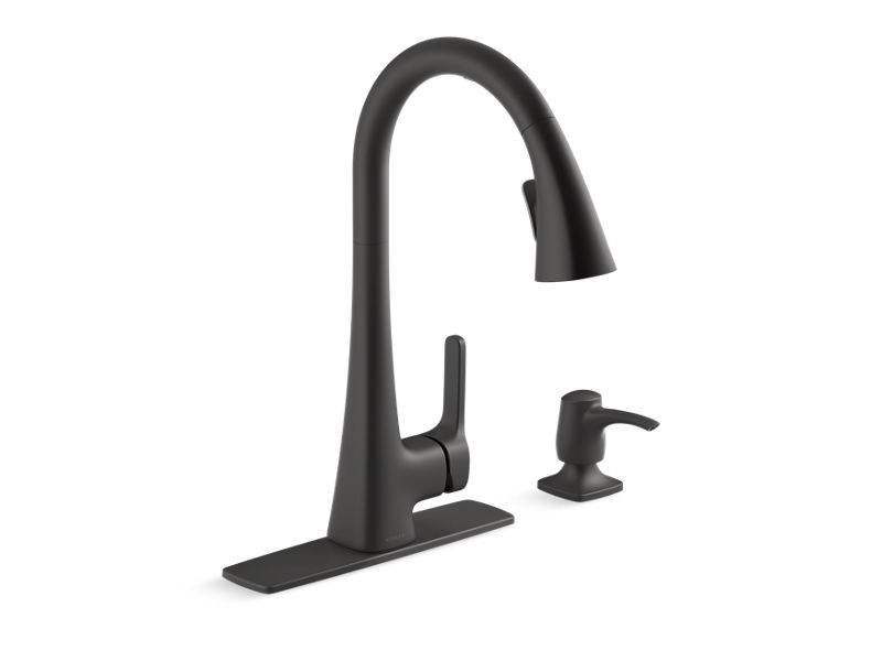 Kohler Maxton Touchless Kitchen Faucet (Matte Black)