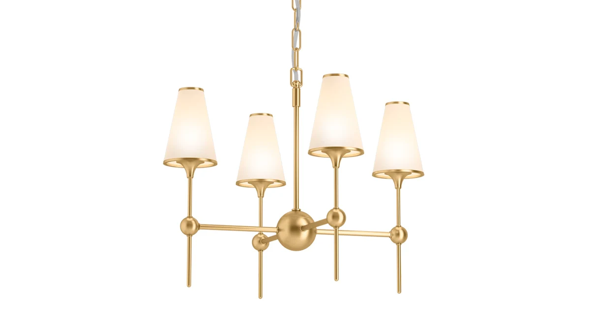 Parohn 4 Light Chandelier (Two-Tone Gold)