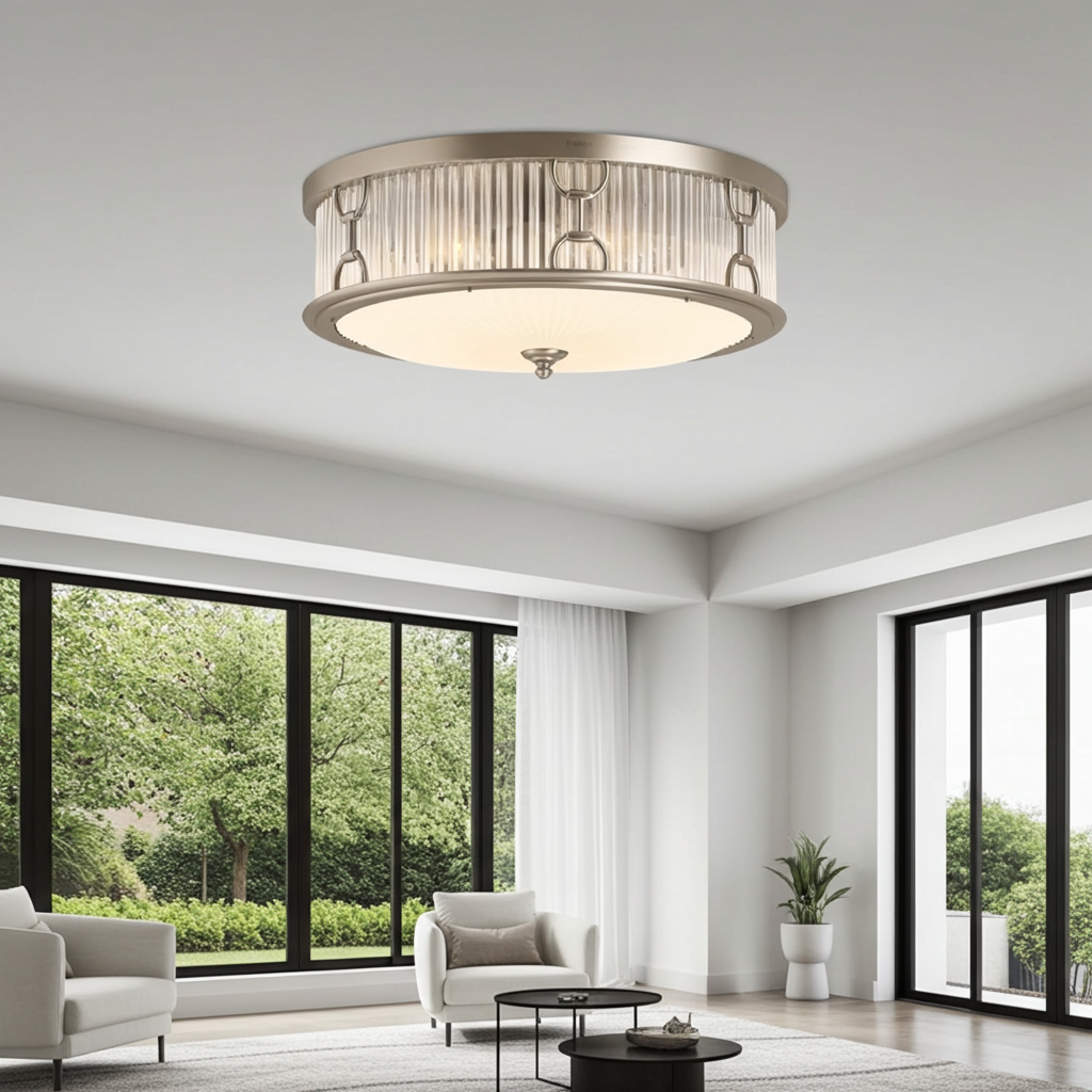 Kohler Terret 3 Light Flush Mount (Brushed Bronze)