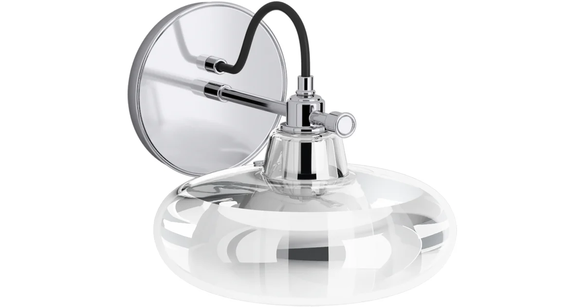 Modern Farm 1 Light Lacemaker Sconce (Polished Chrome)