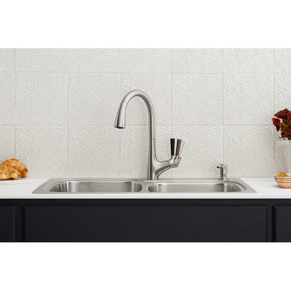 Kohler All-in-One 33" Top-/Undermount Double-Bowl Kitchen Sink
