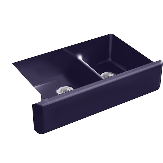 Kohler Whitehaven 36 Inch Tall Apron Sink (Dark Burgundy)