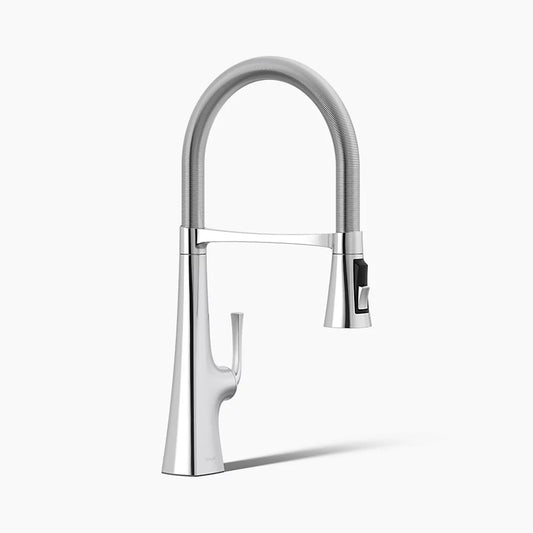 Kohler Graze Medium Semi-Pro Kitchen Faucet (Polished Chrome)