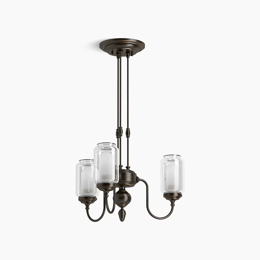 Kohler Artifacts 3 Light Chandelier (Oil-Rubbed Bronze)