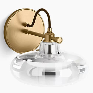 Kohler Modern Farm 1 Light Lacemaker Sconce (Brushed Gold)