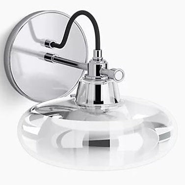 Kohler Modern Farm 1 Light Lacemaker Sconce (Polished Chrome)