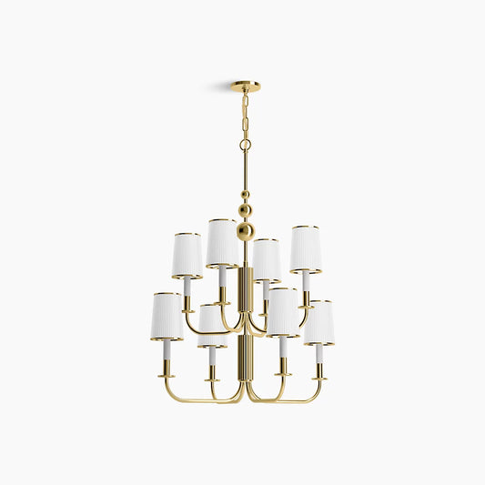 Kohler Tresdoux 8 Light Chandelier (Polished Brass)
