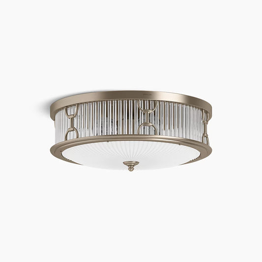 Kohler Terret 3 Light Flush Mount (Brushed Bronze)
