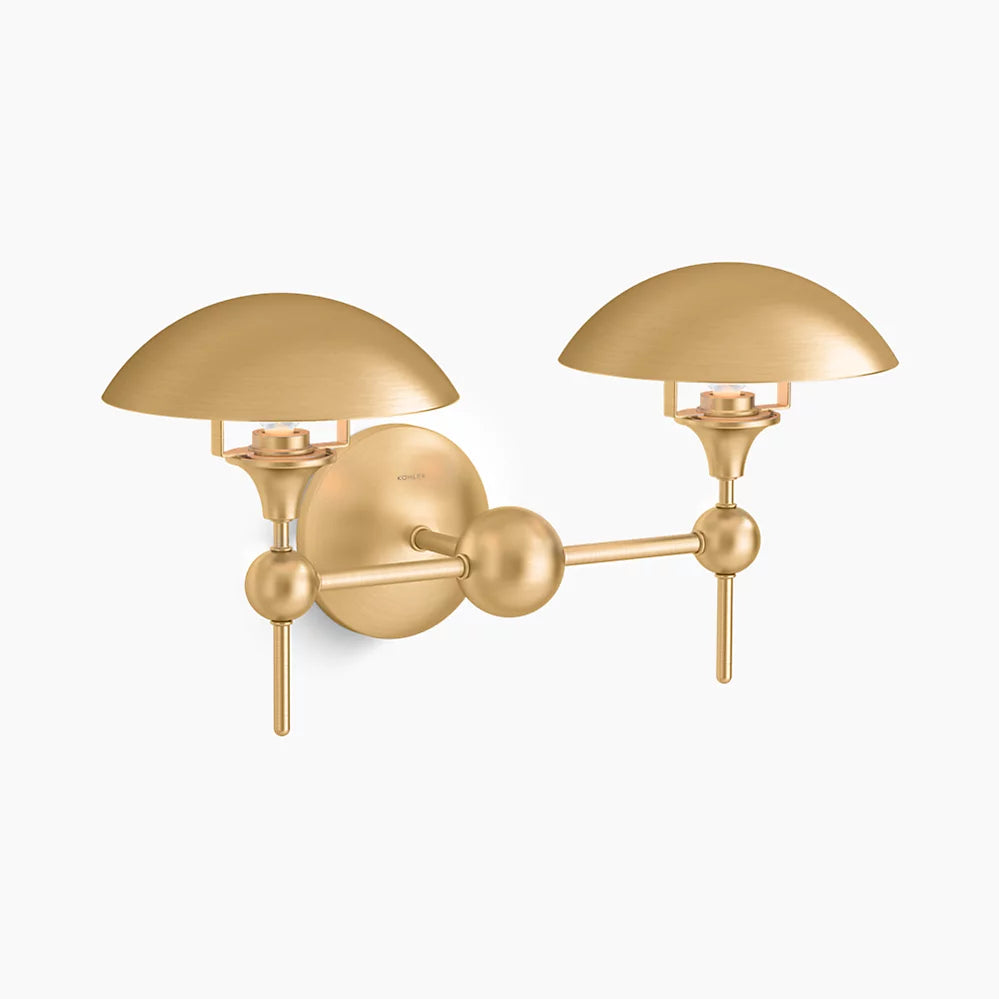 Vorleigh 2 Light Sconce (Two-Tone Gold)