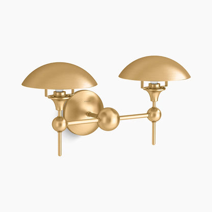 Vorleigh 2 Light Sconce (Two-Tone Gold)