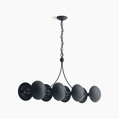 Vorleigh 8 Light Linear Chandelier (Graphite)