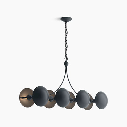 Vorleigh 8 Light Linear Chandelier (Graphite)