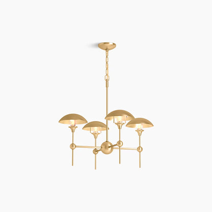 Vorleigh 4 Light Chandelier (Two-Tone Gold)