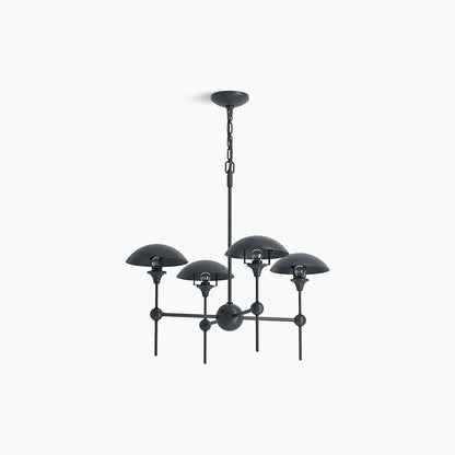 Vorleigh 4 Light Chandelier (Graphite)