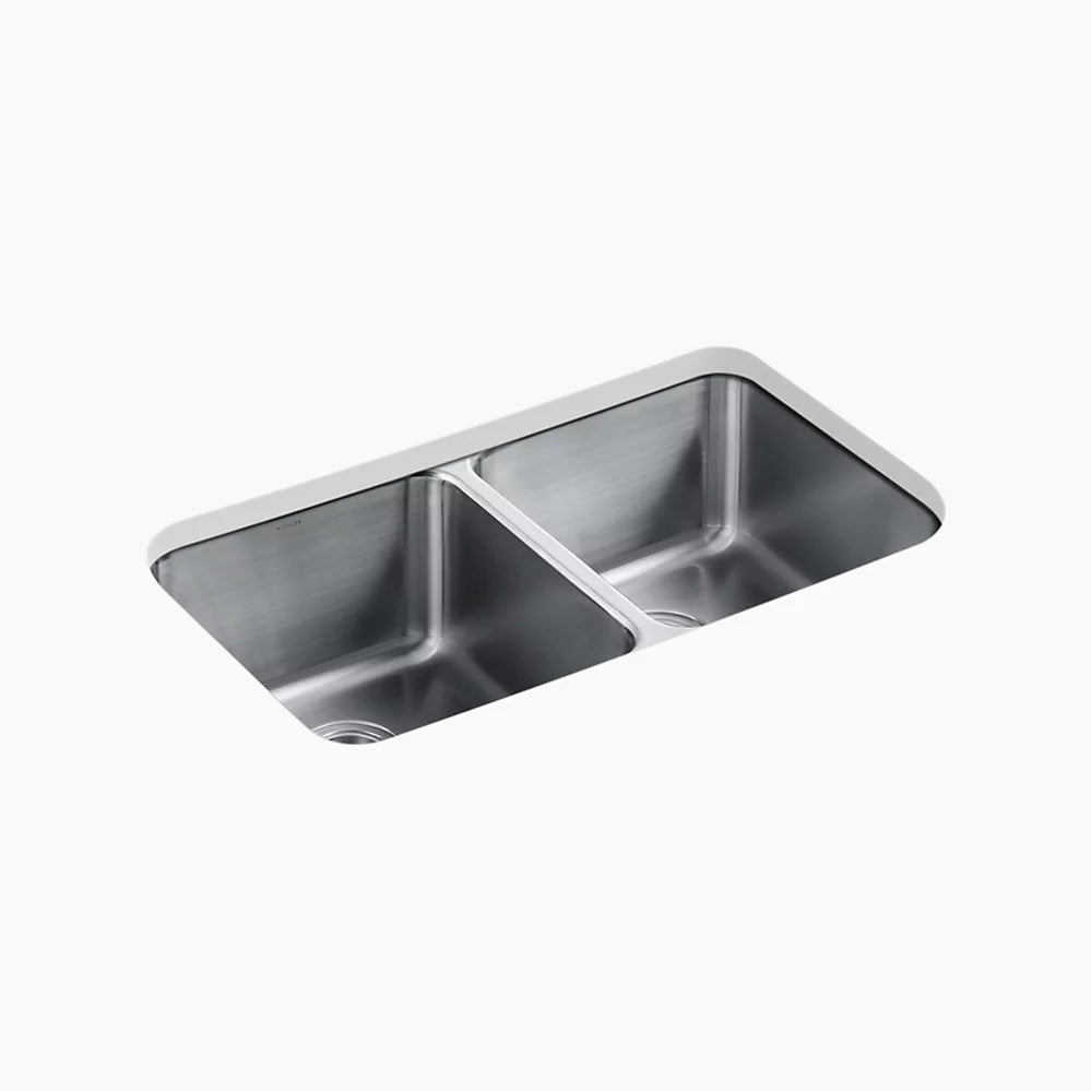 Kohler Undertone Preserve Double Equal Sink (Stainless Steel)