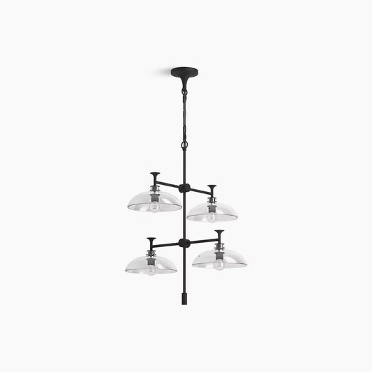Kohler Tone 4 Light Chandelier (Matte Black)