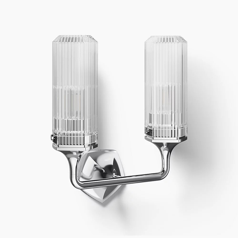 Kohler Occasion 2 Light Sconce (Polished Chrome)