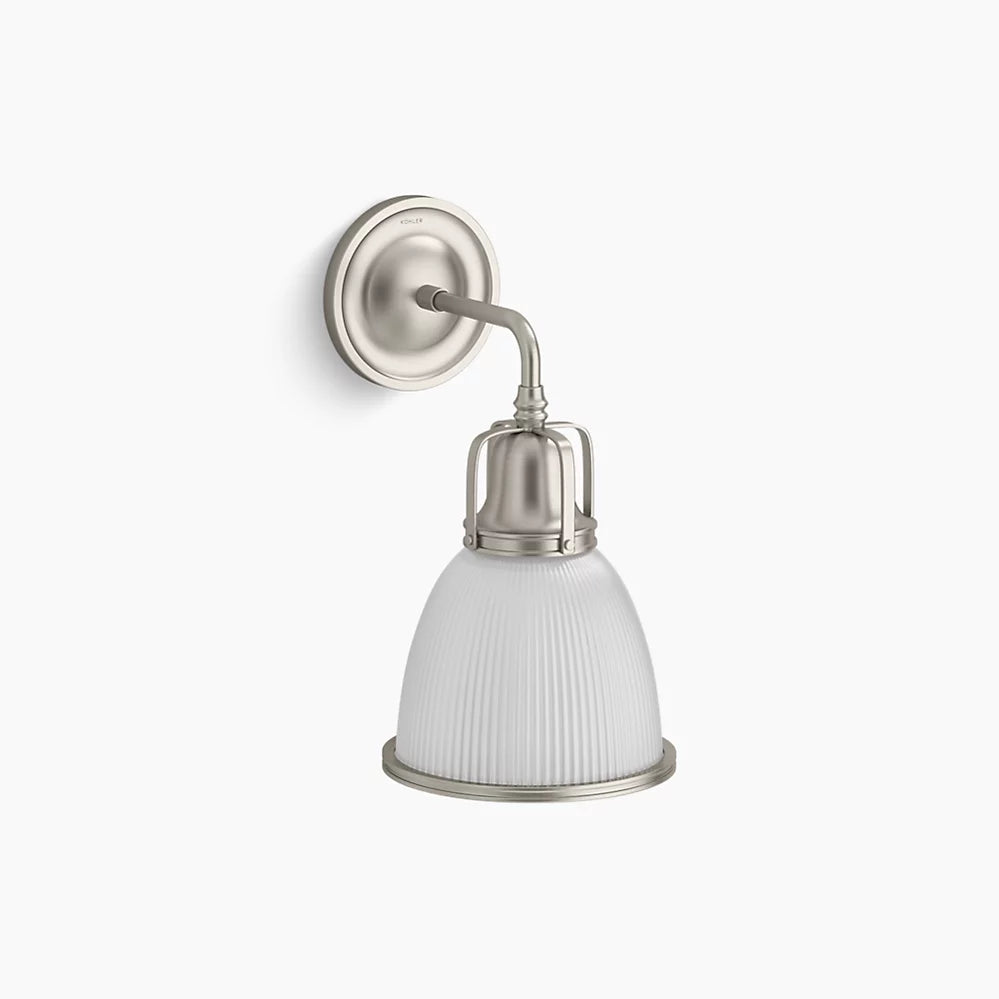 Hauksbee 1 Light Bell Sconce (Brushed Nickel)