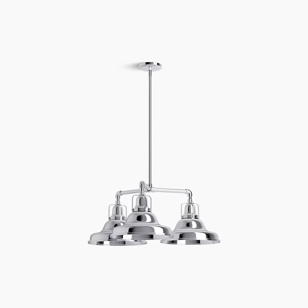 Hauksbee 3 Light Linear Chandelier (Polished Chrome)
