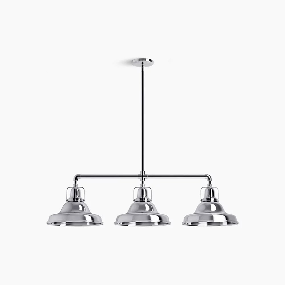 Kohler Hauksbee 3 Light Linear Chandelier (Polished Chrome)