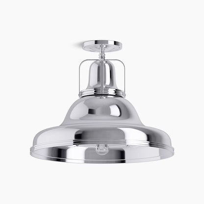 Hauksbee 3 Light Semi Flush Mount (Polished Chrome)