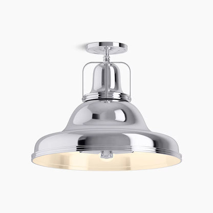 Hauksbee 3 Light Semi Flush Mount (Polished Chrome)