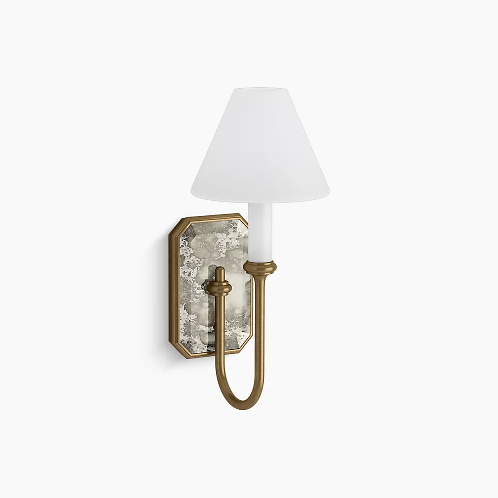 Celano 1 Light Sconce (Brushed Brass)