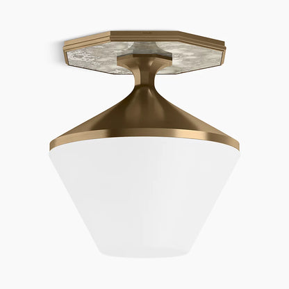 Celano 2 Light Flush Mount (Brushed Brass)