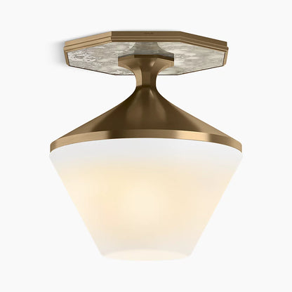 Celano 2 Light Flush Mount (Brushed Brass)