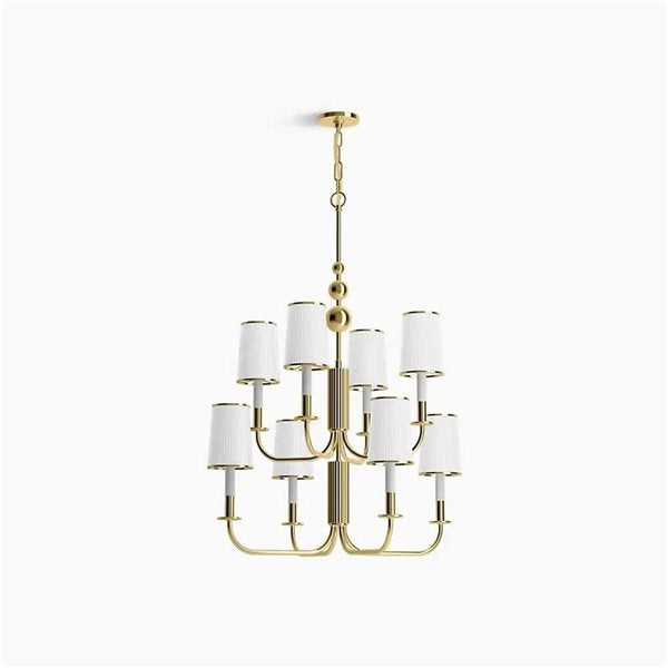 Kohler Tresdoux 8 Light Chandelier (Polished Brass)