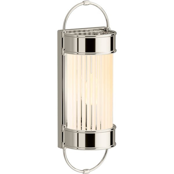 Terret 1 Light Bath Bar Sconce (Polished Nickel)