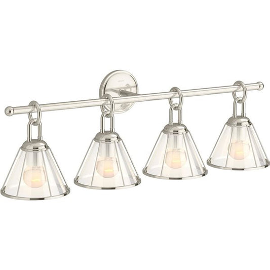 Kohler Terret 4 Light Sconce (Polished Nickel)