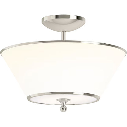 Kohler Parohn 2 Light Flush Mount (Polished Nickel)
