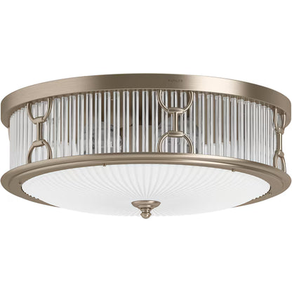 Terret 3 Light Flush Mount (Brushed Bronze)