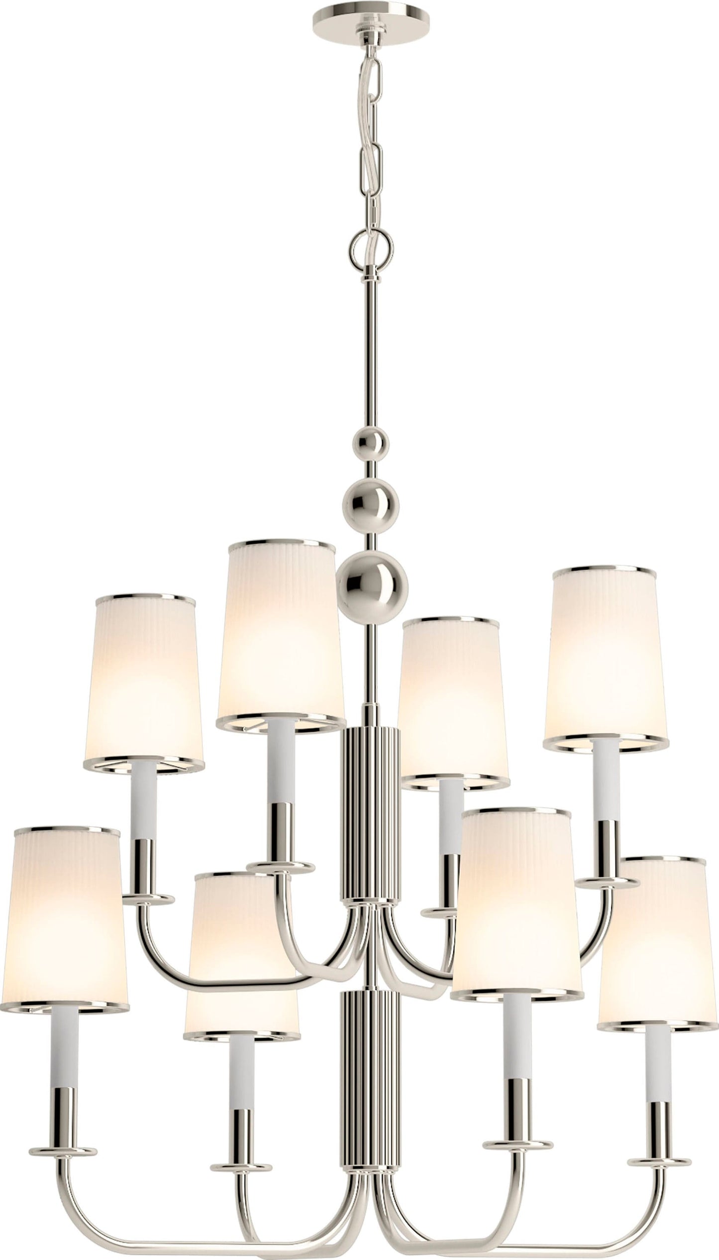 Kohler Tresdoux 8 Light Chandelier (Polished Nickel)