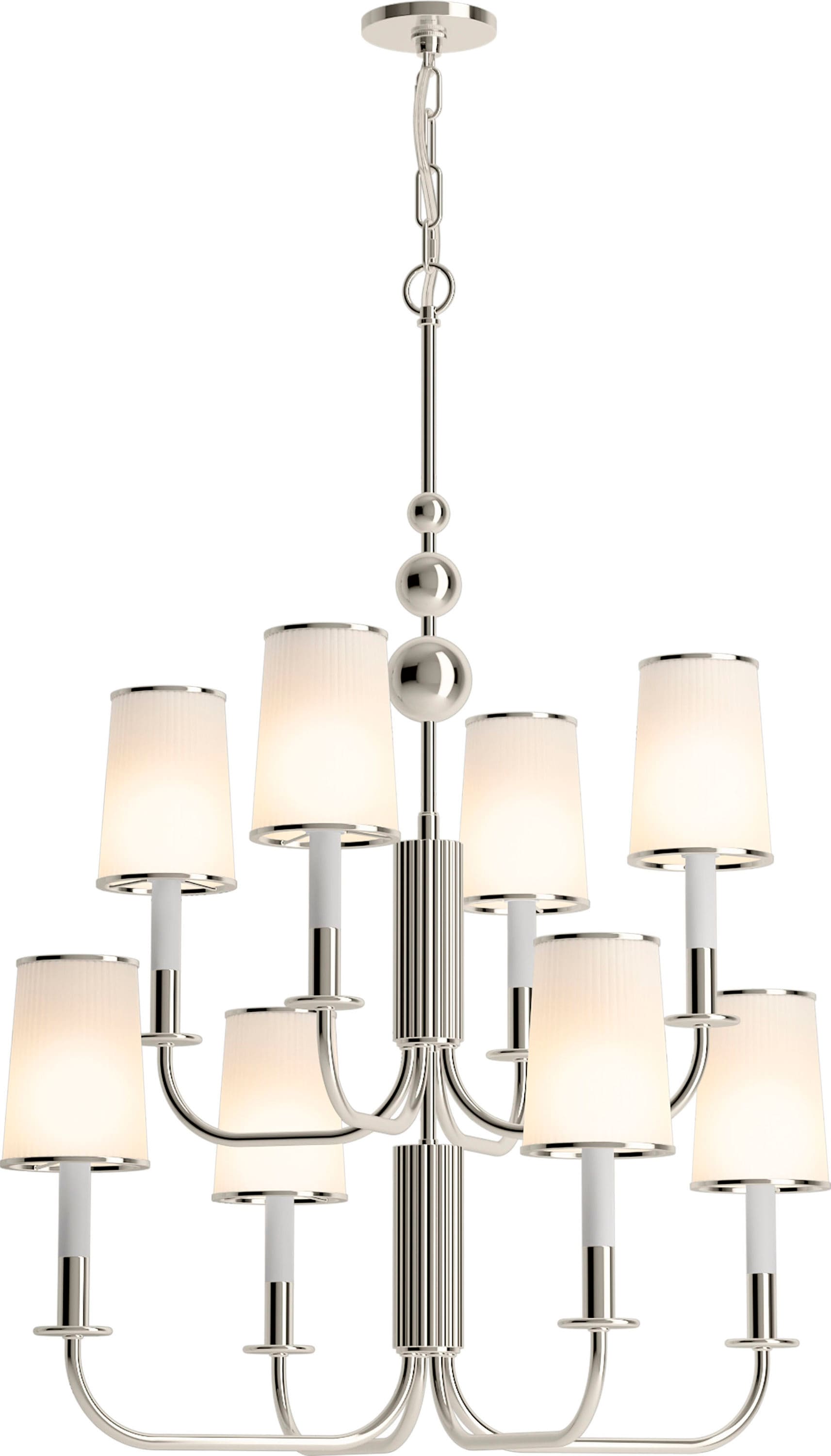 Kohler Tresdoux 8 Light Chandelier (Polished Nickel)