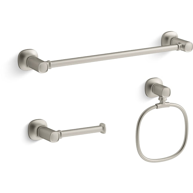 Kohler Ealing 3 Piece Accessory Set (Brushed Nickel)