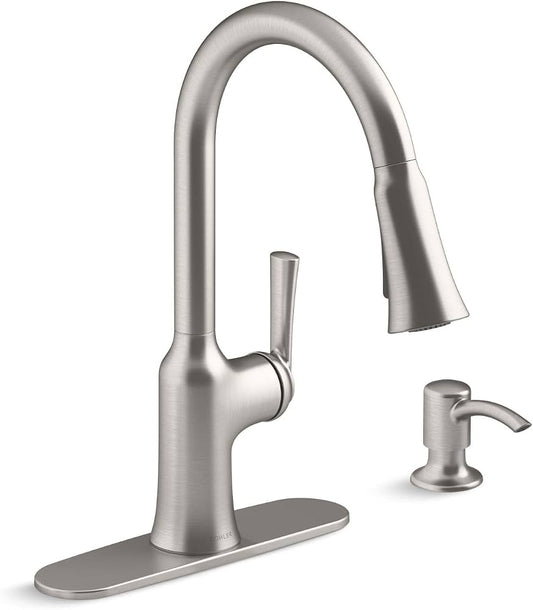 Kohler Brynn Pulldown Kitchen Faucet (Vibrant Stainless)